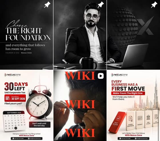 Social media design by UpStream for a UAE business