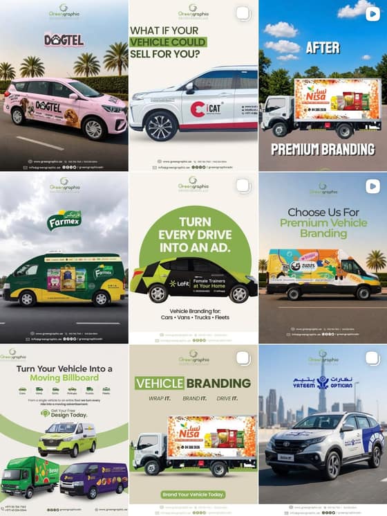 Social media design by UpStream for a UAE business